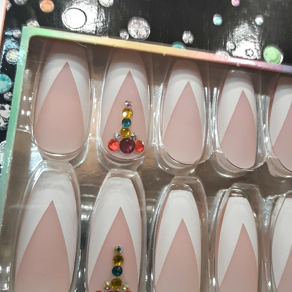 💎Salon Perfect Rainbow Crystal Collection Nails
